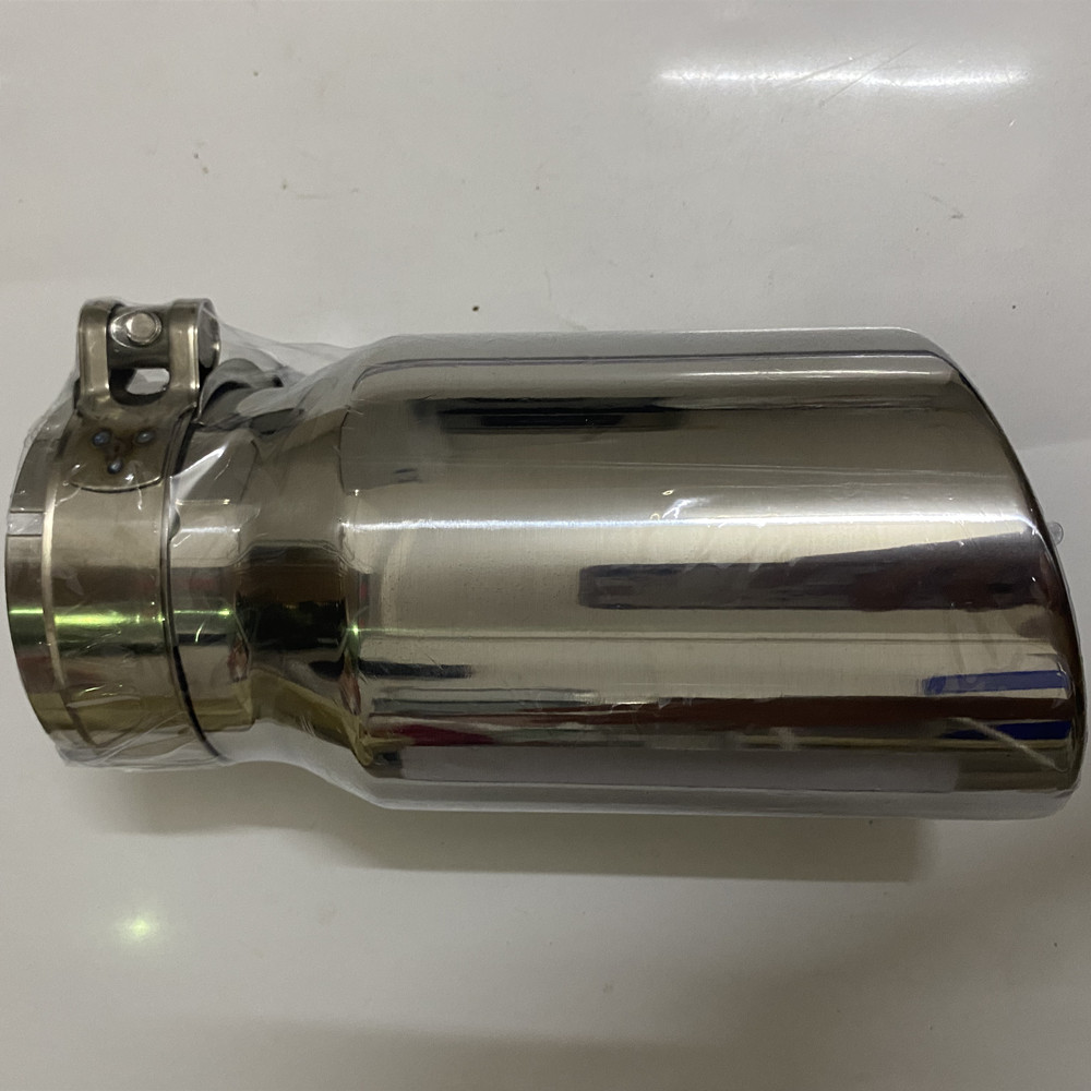 3 Inch Inlet Exhaust Tip 3" Inlet 4" Outlet 20cm Overall Length Stainless Steel Diesel 76mm Exhaust Tail Tip 3 inch muffler