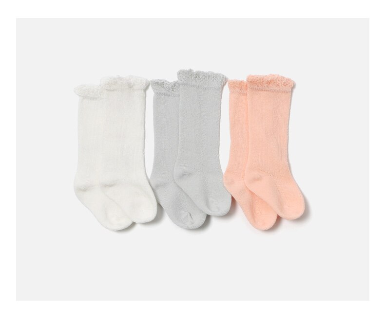 Meias altas para bebês, meninas antiderrapantes e antiderrapantes para o joelho, 1-24 meses, 3, 6, 9 12 meses 2 anos