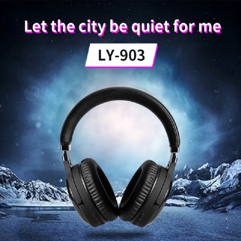 Anc Bluetooth Headset Active Noise Cancelling Draadloze 3D Stereo Hoofdtelefoon Mic Koptelefoon Deep Bass Hifi Sound Gaming Oortelefoon