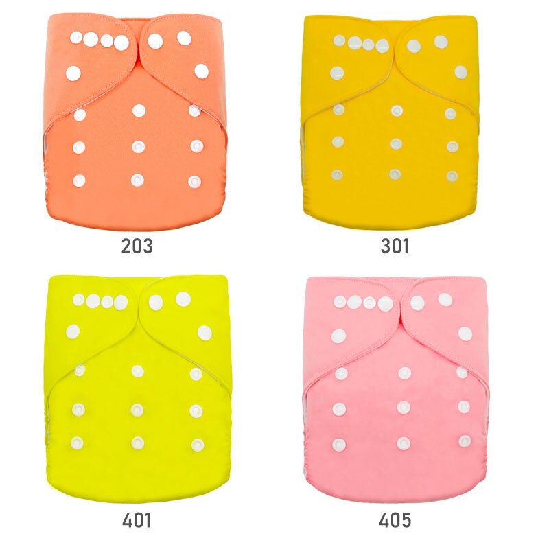 Cloth Diaper 4pcs/Set Reusable Nappies Diapers Inserts Potty Training Pants Newborn Cloth Diapers PUL Fabric Nappy Baby: C2 without insert