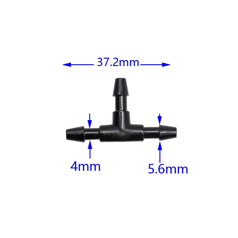 1/8 &quot; vann-t-kopling vann splitter 4/7 3/5 slanger hage vanning tee mothak drypp vanningsbeslag 30 stk.