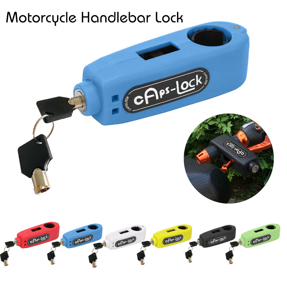Portátil Bloqueo de manillar para motocicleta Acelerador de freno agarre cerradura de seguridad moto scooter con bloqueo de seguridad anti-robo de protección