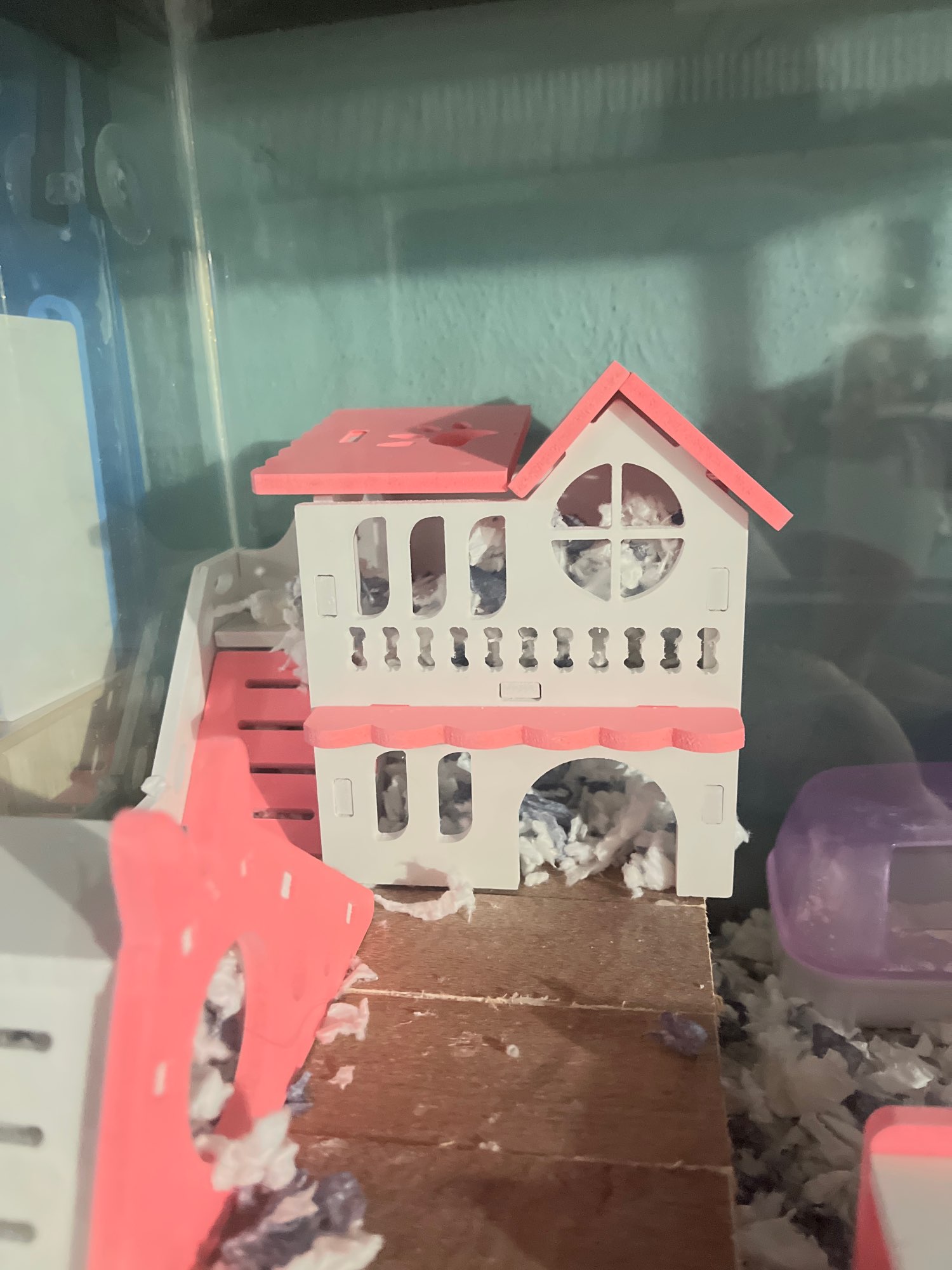 Hamster Huis Speelgoed Huisdier Klein Dier Hideout Hamster Houten Huis 2 Lagen Met Ladder Houten Hut Hamster Spelen Speelgoed
