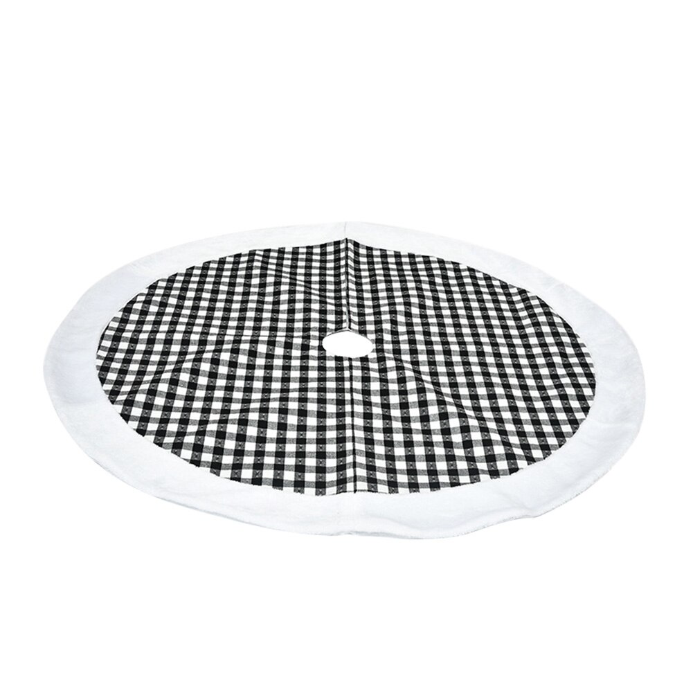 Christmas Tree Skirt Circular Tree Base Tree Apron Festival Party Decor Merry Christmas for Home Skirts Year Decoration: M