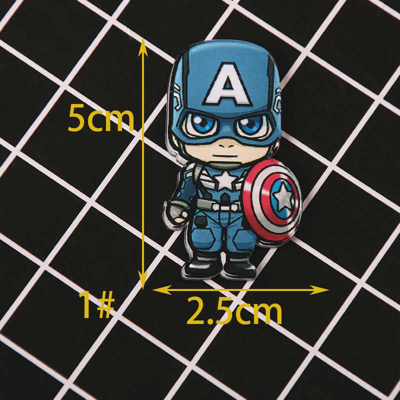 1 PC De Avengers Harajuku Pin Badge Broche Hero Badges voor Kleding Pictogram op Rugzak Acryl Badges voor Kleding Z64: No1