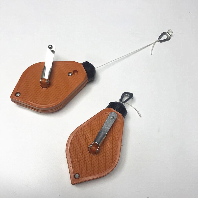 Classic Chalk Reel Marking Tool Red Cartridge, Chalk Box with 5 Meters Chalk Line &amp; Integrated Handle Release