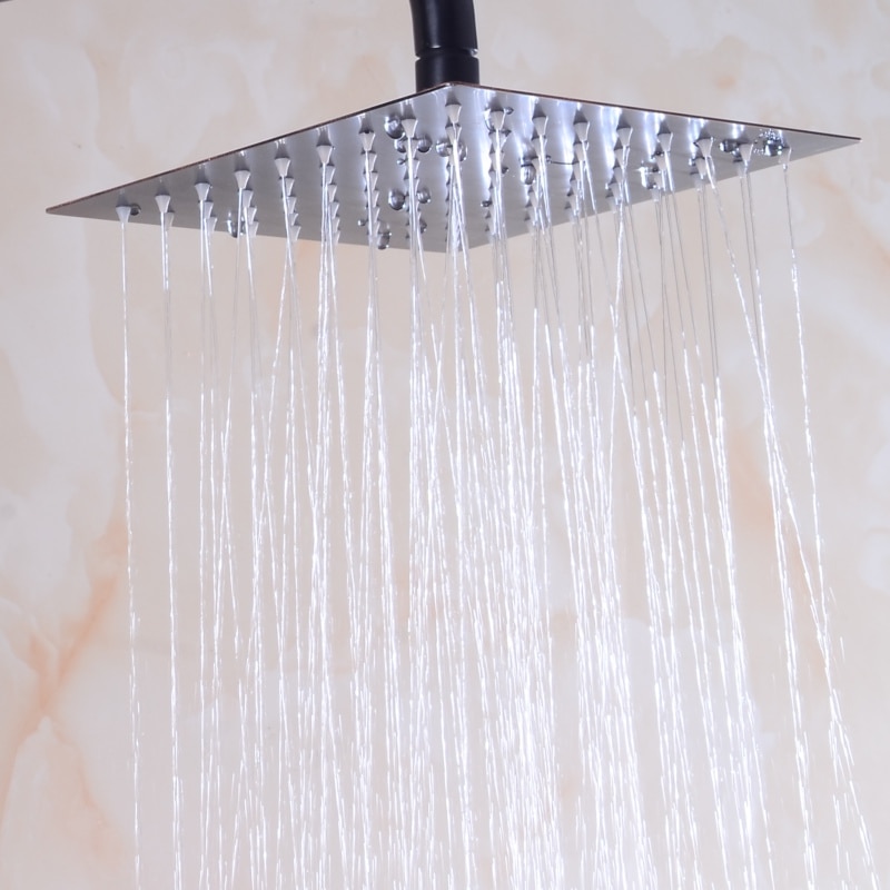 Becola neue schwarz dusche kopf 8 10 12 zoll edelstahl dusche wasserhahn badezimmer-niederschlag dusche köpfe