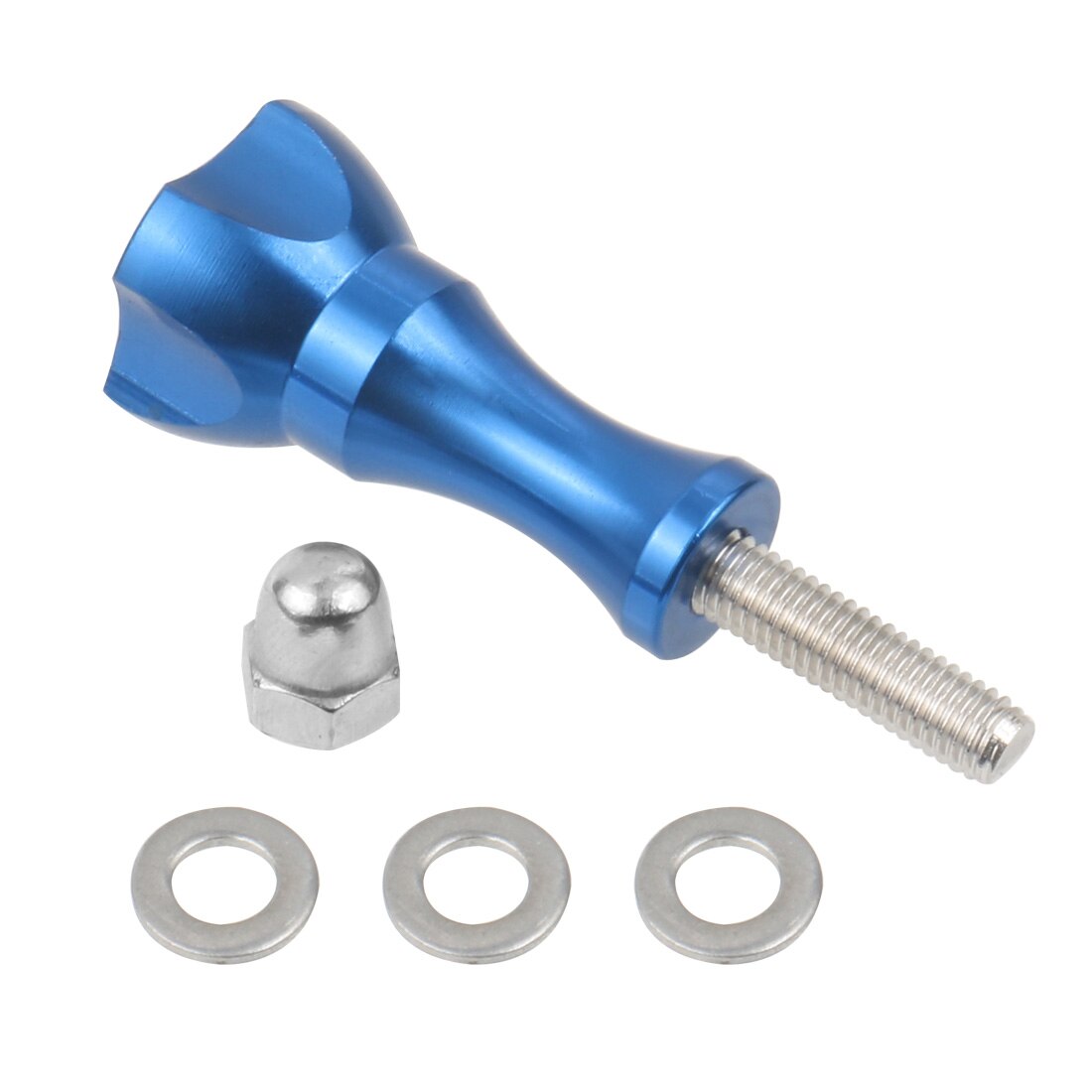 Alu mi num regulowany długi kciuk gałka nakrętka śruby M5 dla GoPro Hero 9 8 7 6 Max Sjcam Mi 4K dla Osmo Action Camera nurkowanie akcesoria: Screw w Nut Blue