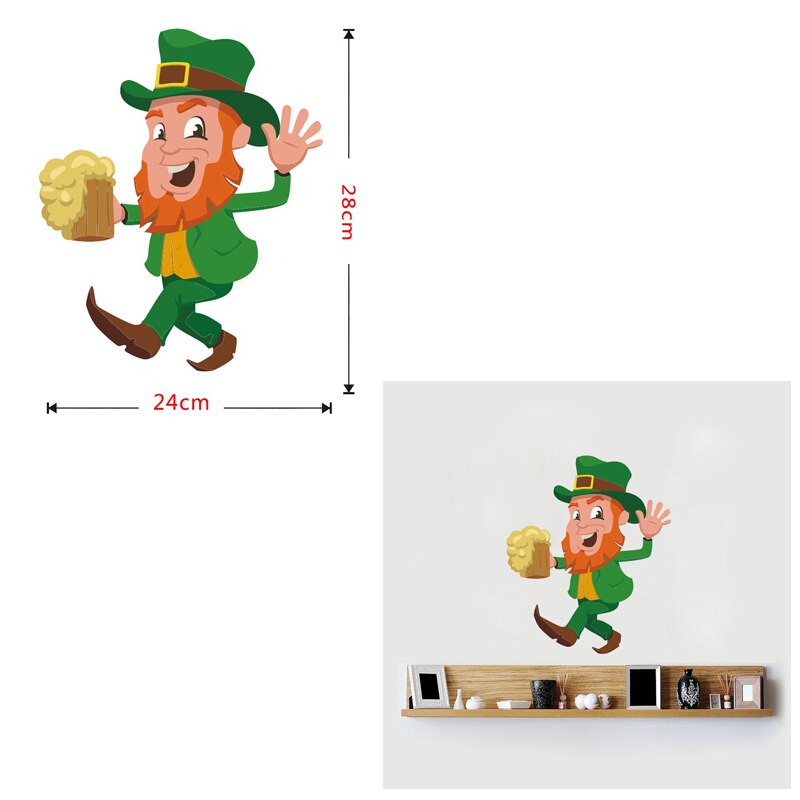 Window Stickers Irish Irish Day Party Decortion St. Patrick's Day Window... – Grandado