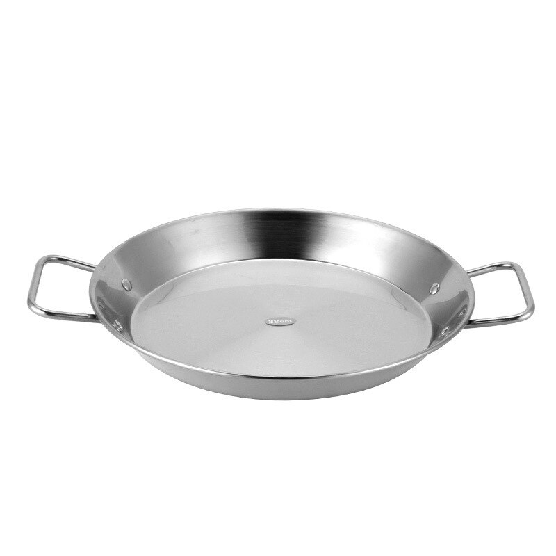 Ruostumaton teräs tarttumaton paella pannu espanjalainen mereneläviä paistinpannu wok juusto liesi ruoanlaitto pannu keittiö astiat