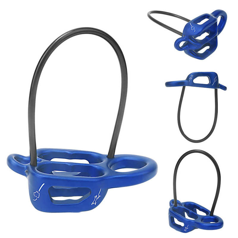 Outdoor Descender High Altitude Slow ATC Protector Descending Device Safety for Rock Climbing Outdoor