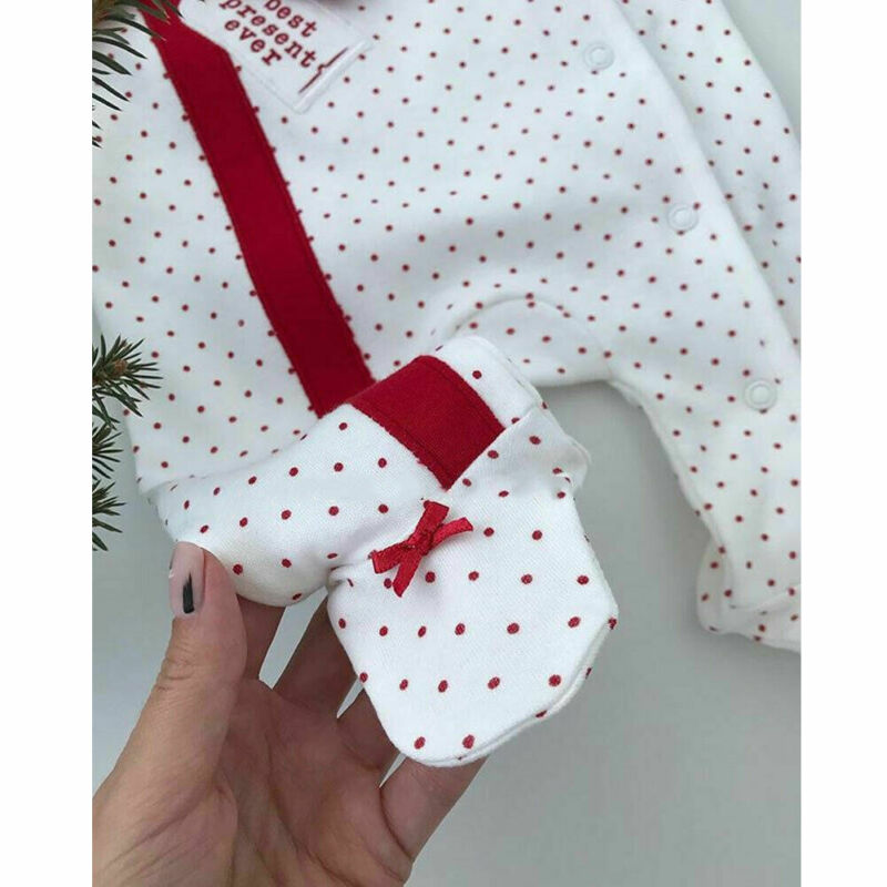 Weihnachten Neugeborene Baby Mädchen Jungen Kleidung Set Strampler Stirnband Weihnachten Geburtstag