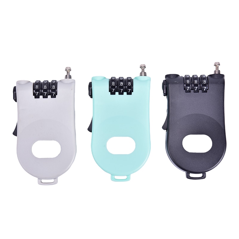 Anti Theft Security Code Password Long Roller Pram 3 Digit Bicycle Parts Bike Mini Cable Lock Padlock Rope Ski Extendable Wire