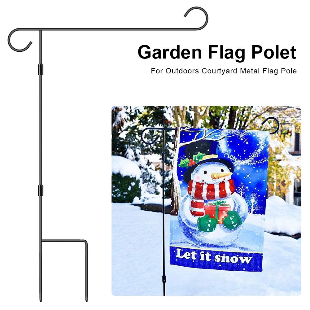 Have flag stativ flagstang vejrbestandigt metal flag indehaver have flag stang dekoration til udendørs gårdhave