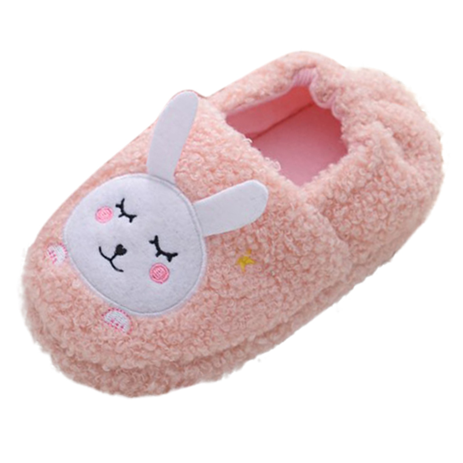 Children Slippers kids shoesToddler Infant Kids Baby Warm Shoes Boys Girls Cartoon Soft-Soled Slippers Children Slippers: Pink / 11
