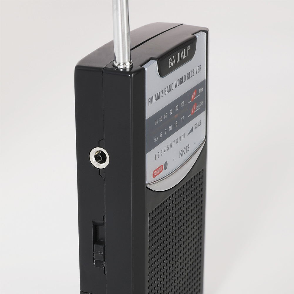 Mini Radio portátil con altavoz incorporado, receptor mundial Retro, Radio de bolsillo con batería, antena telescópica AM/FM para interior del hogar