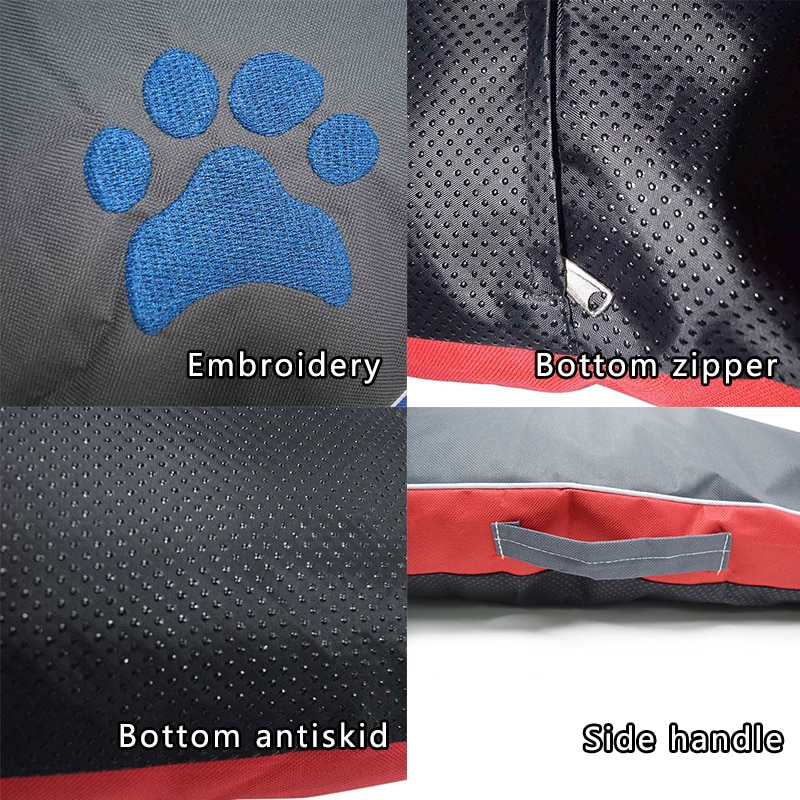 Cojín de cama de perro para perro grande Oxford paño cachorro transpirable impermeable almohadilla para casa de perro nido de mascotas sofá manta para animales