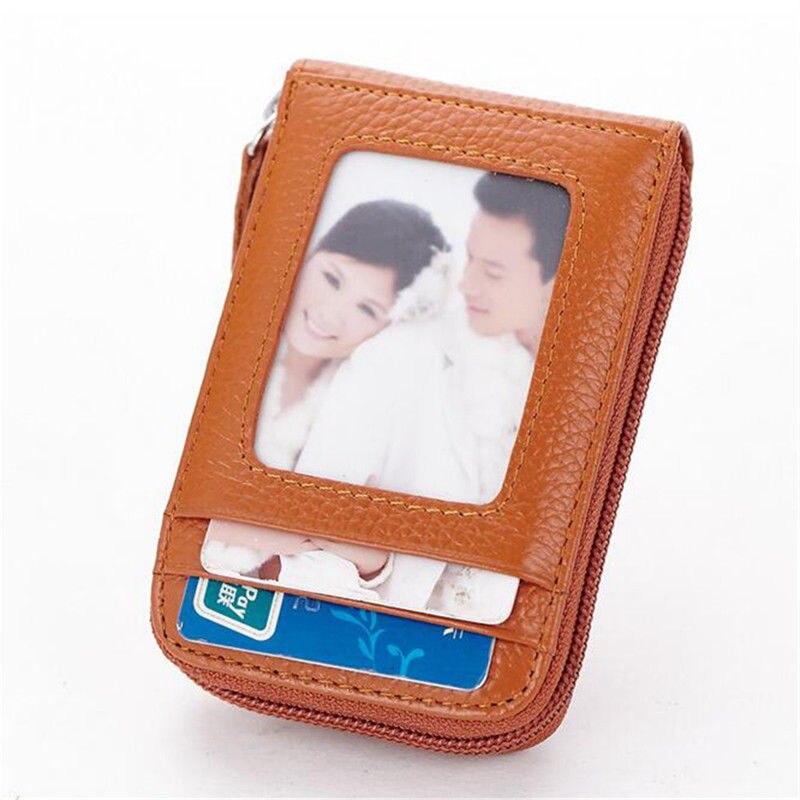 Leather Unisex Card Holder Wallets Female Credit Card Holders Women Pillow Card holder Purse