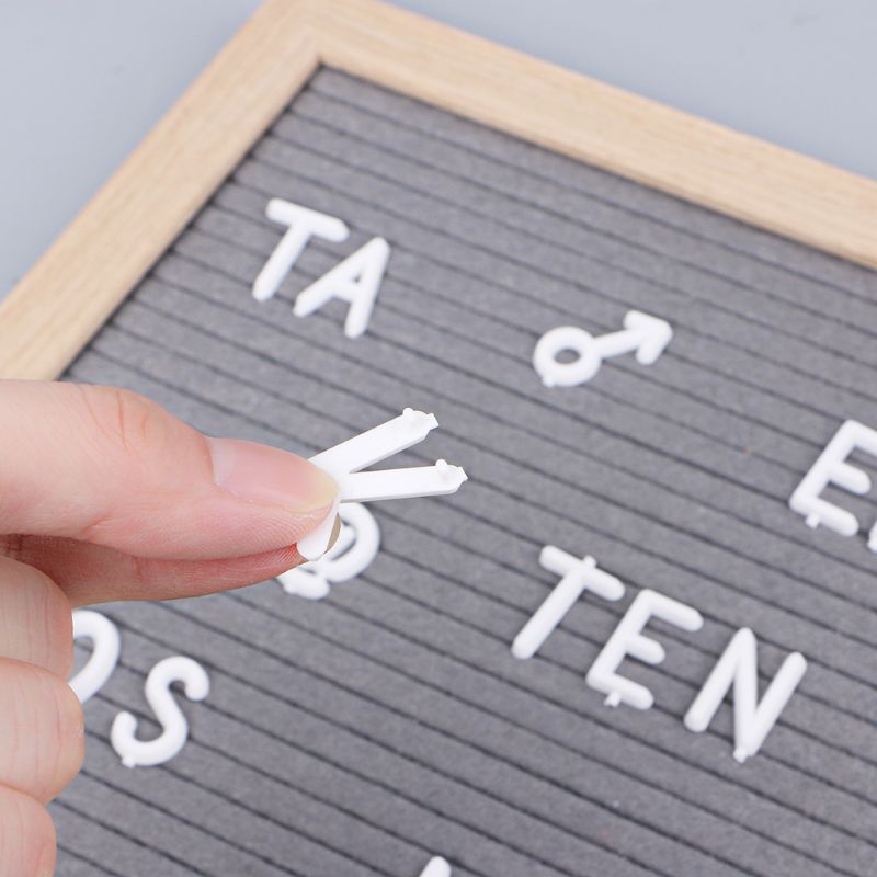 White Plastic Letter Board Letters Set 126 Numbers Special Characters Words For Felt Changeable Message Signs & Letterboards