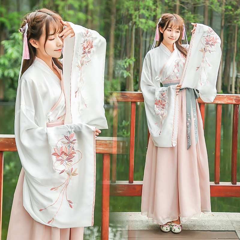 Kom Vrouwen Chinese Hanfu Kostuum Chinese Folk Oude Kostuum Vintage Orient Tang Dynesty Cosplay Kostuum
