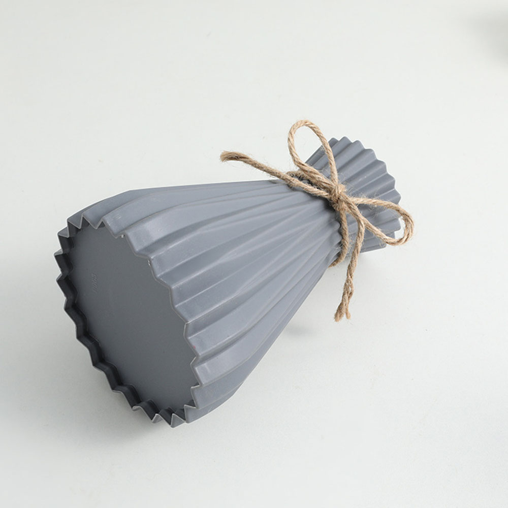 Plastic Bloemenvaas Kan Niet Water Droge Bloemfles Home Decor Moderne Bloempot Taille Cinching Kamer Decoratie Floreros