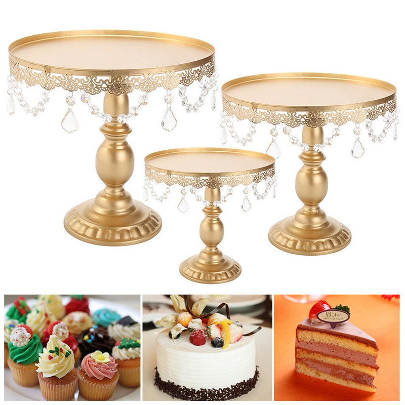 Ronde Metalen Cake Houder Cake Stand Cupcake Dessert Display Voor Tea Party Wedding MU8669