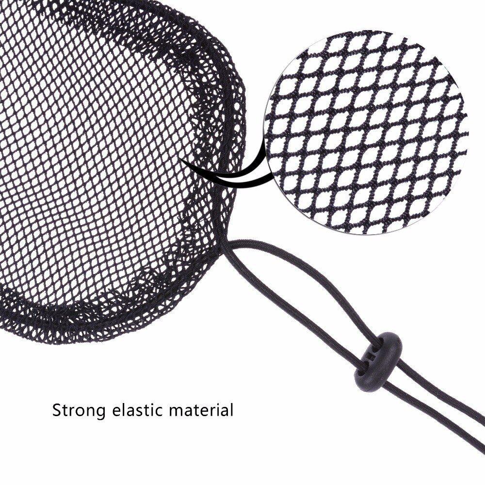 13cm*9.5cm material för bulltillverkning 1 st/lot hästsvanstillverkningsnät elastiskt hårnät med guleless hårnät peruk liner