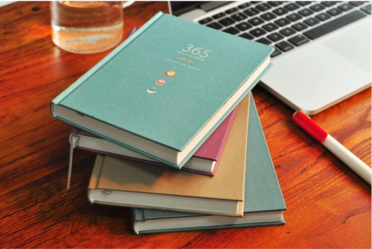 "Color 365" Cute Planner Agenda Diary Hard Cover Yearly Monthly Study Daily Notebook Stationery