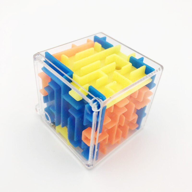 1 stk 3d labyrint magic cube stickerless kube puslespil magneter speed cub: Default Title