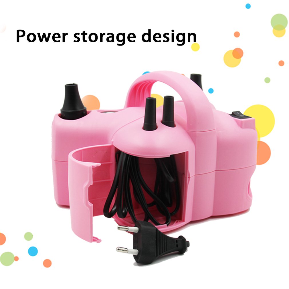 600w 110v-220v Electric Balloon Pump Air Blower Party Balloons Decoration Portable Balloon Machine Tool