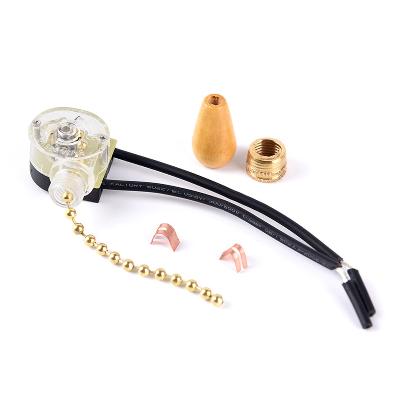 250V diy Light Lamp Hanging Chain Switch Metal/Wood Drops 3A Zipper Switch Gold/Chrome Pull Switch Wall/Table/Floor Accessories