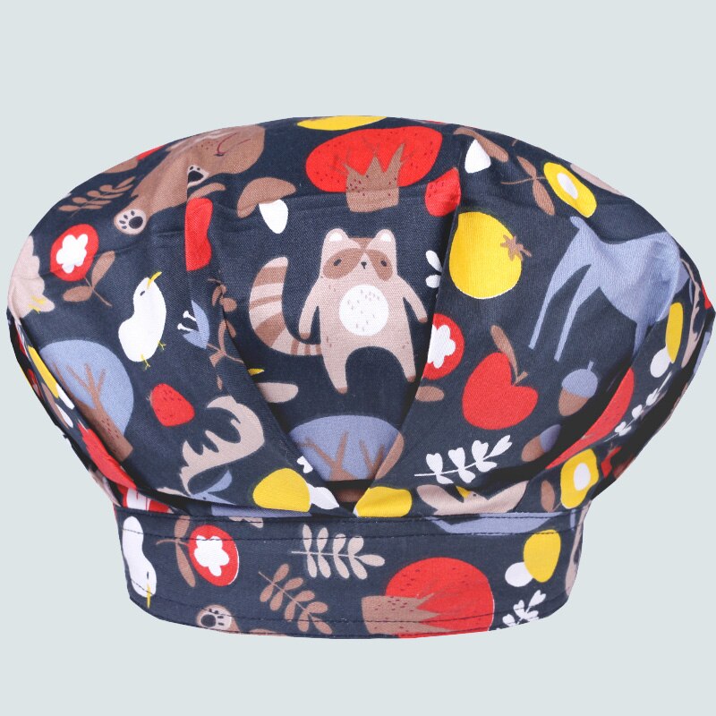 Gorro de Chef para cocina de Hotel para hombre y mujer, gorro de Chef a prueba de polvo, para trabajo, Hotel, sombreros de camarero, gorros De Seta para barbacoa, novedad: photo15