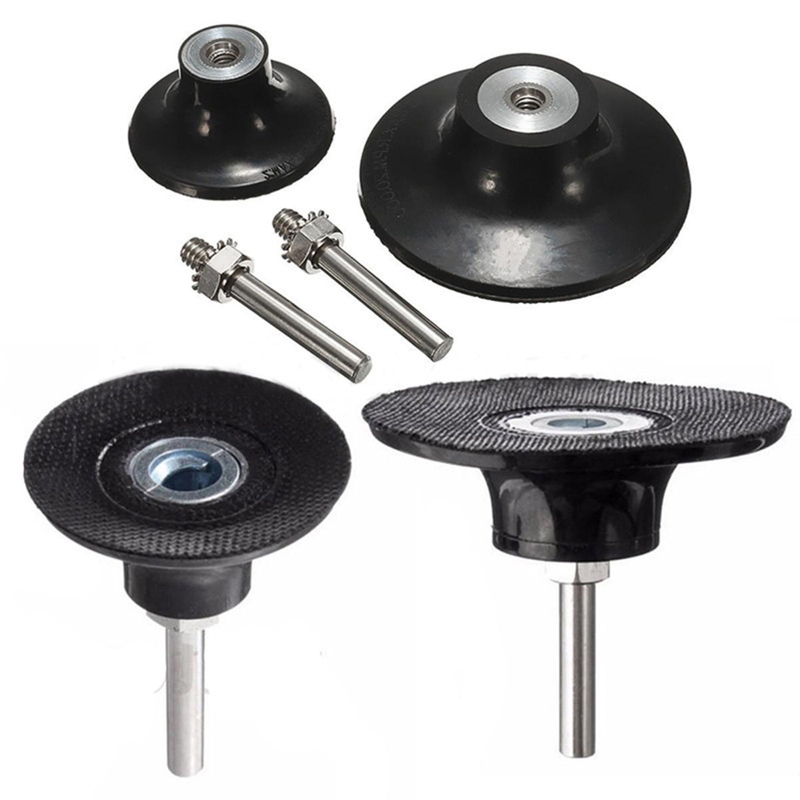 Soporte de almohadilla de disco N0HB, adaptador de cambio rápido, 1 Juego de discos de lijado mejorados, soporte de 1/2/3 pulgadas para pulir herramientas giratorias redondas