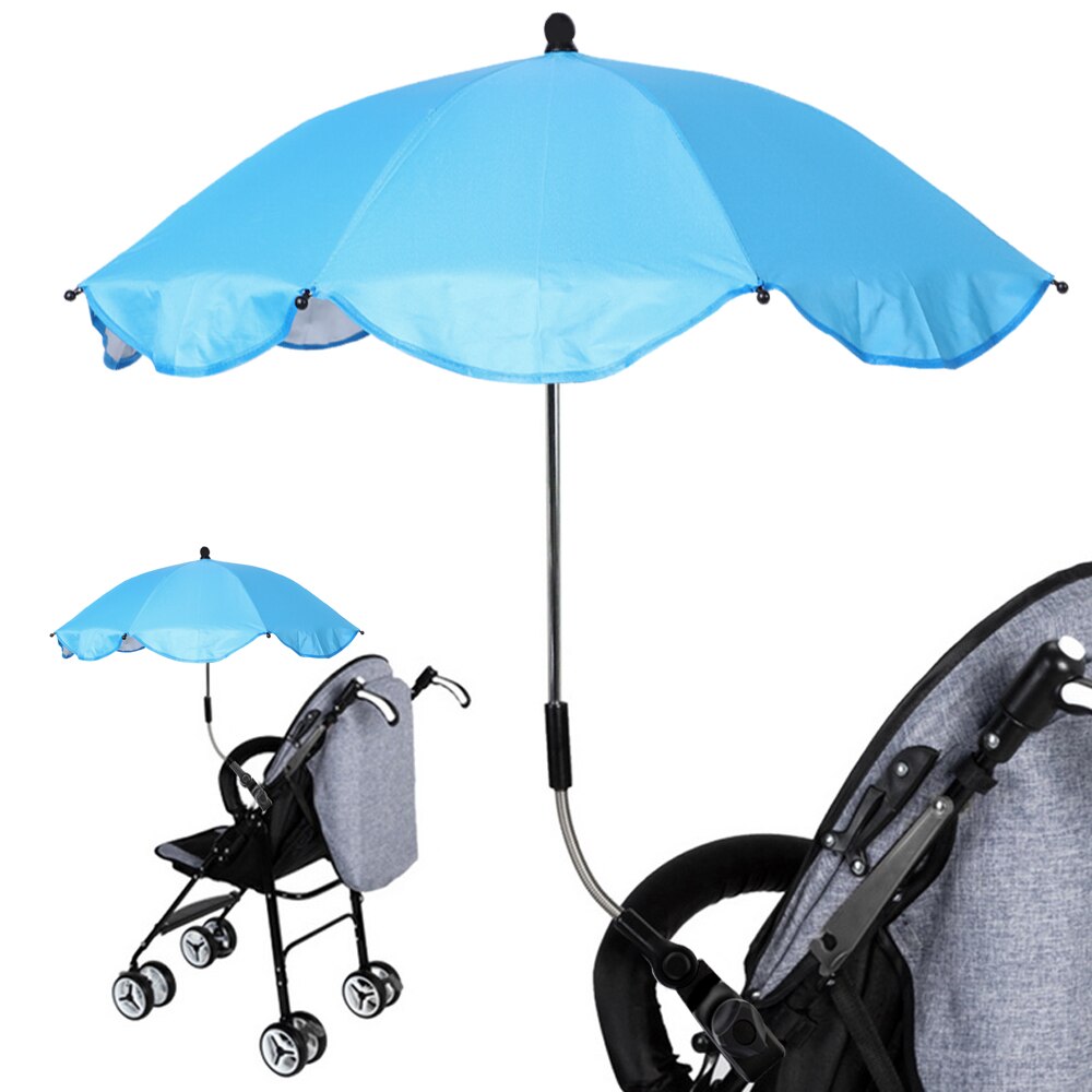 Justerbare foldbare børn baby parasol parasol klapvogn skygge baldakin covers barnevogn tilbehør solbeskyttelse paraply