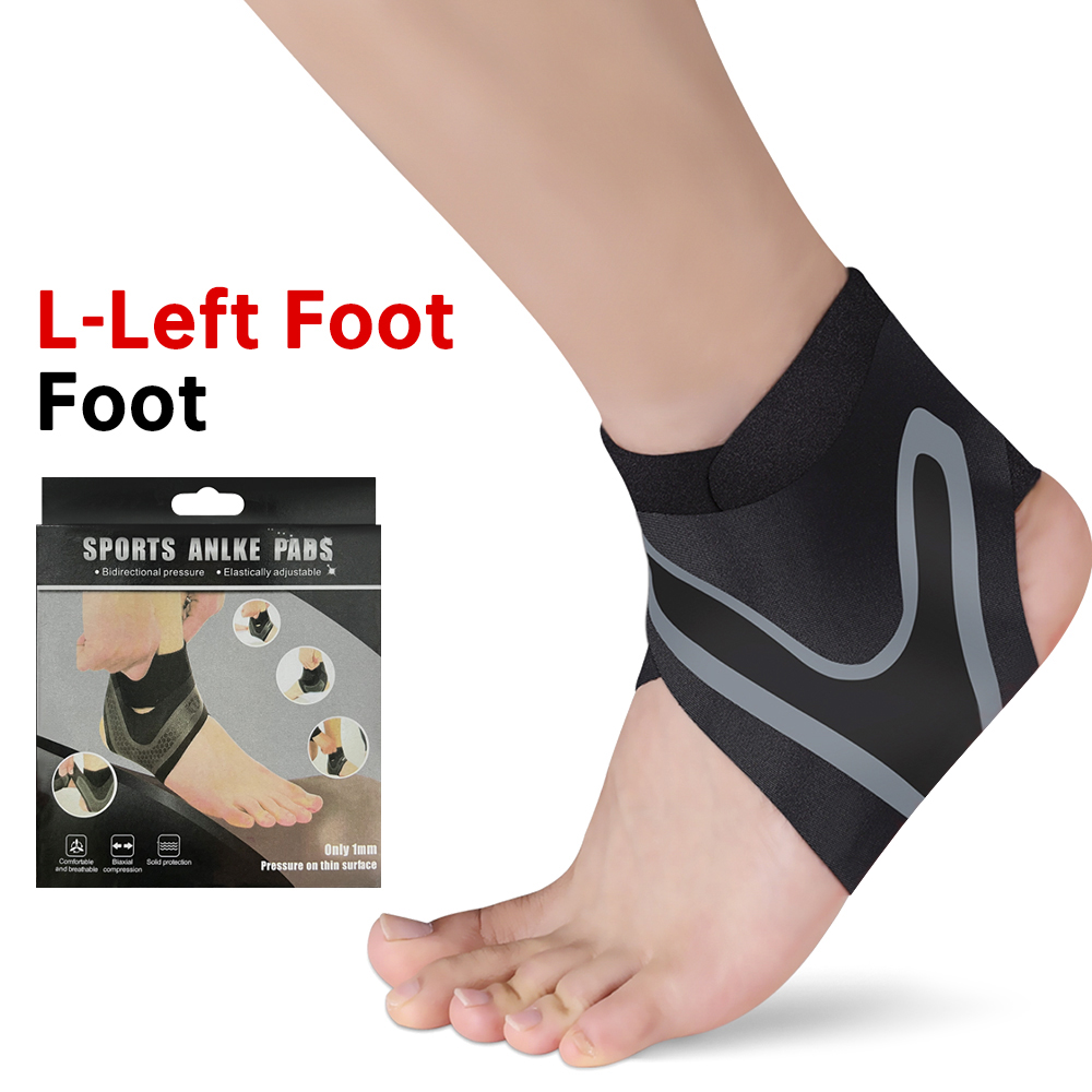 Protective Sport Ankle Support Elastic High Protect Sports Ankle Equipment Safety Running Basketball Ankle Brace Support: L Left