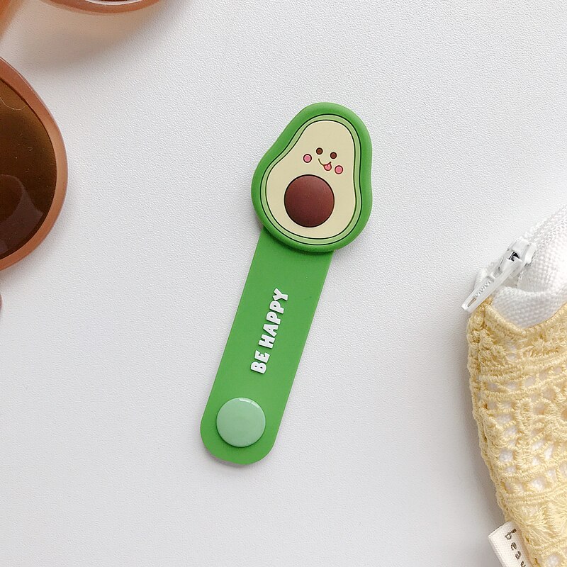 Winder cute fruit pattern organizer help to clean up the desktop and solve the clutter: green