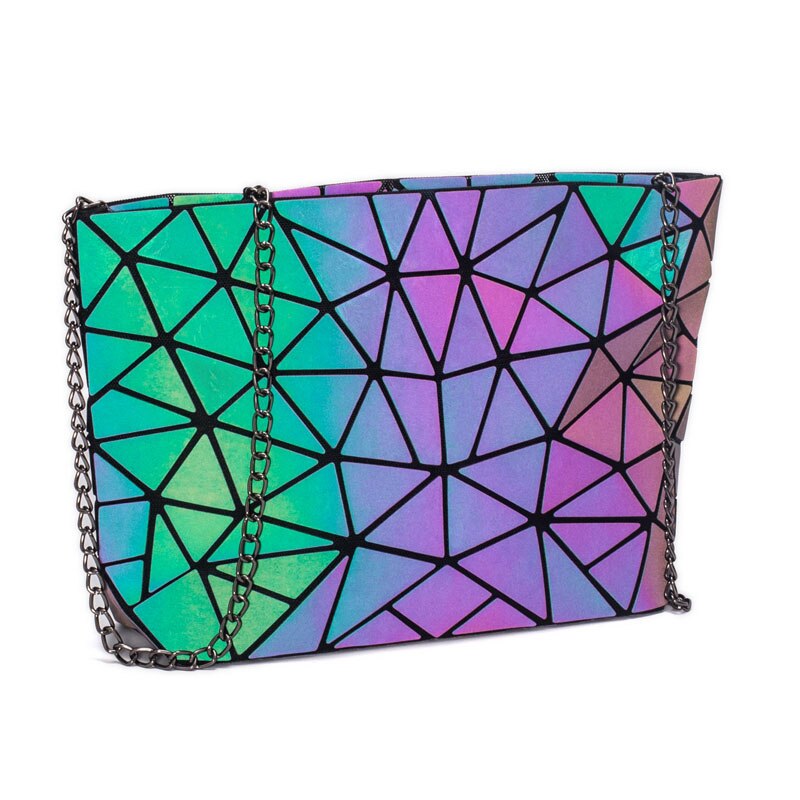 Damen-ketten-schultertasche mit leuchteffekt, diamantmuster, crossbody-taschen, luxus-handtaschen für damen