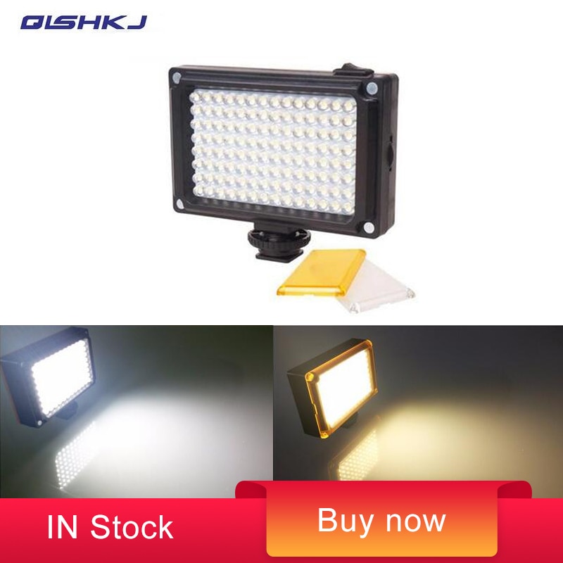 112 LED Dimbare Video Light Oplaadbare Panal Licht (Wit & Warm Licht) voor DSLR Telefoon Camera Videolight Bruiloft Opname