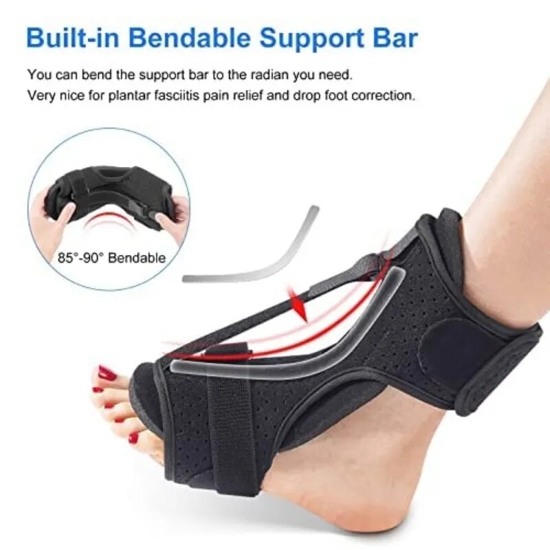 1PC Plantar Fasciitis Night Splint Adjustable Ankle Brace Foot Brace for Plantar Fasciitis Arch Foot Pain Achilles banket
