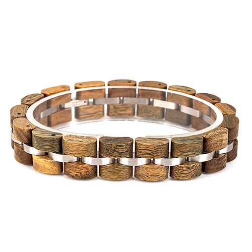BOBO BIRD Wooden Bracelet Men Women Wood Ladies браслет женский Colorful Pulseras With Box: MAN-S05-4
