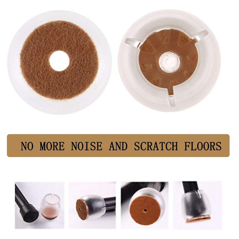 32- pack stoelpootdoppen, siliconen voetjes, tafelhoezen, beschermers voor 25-28mm vloeren