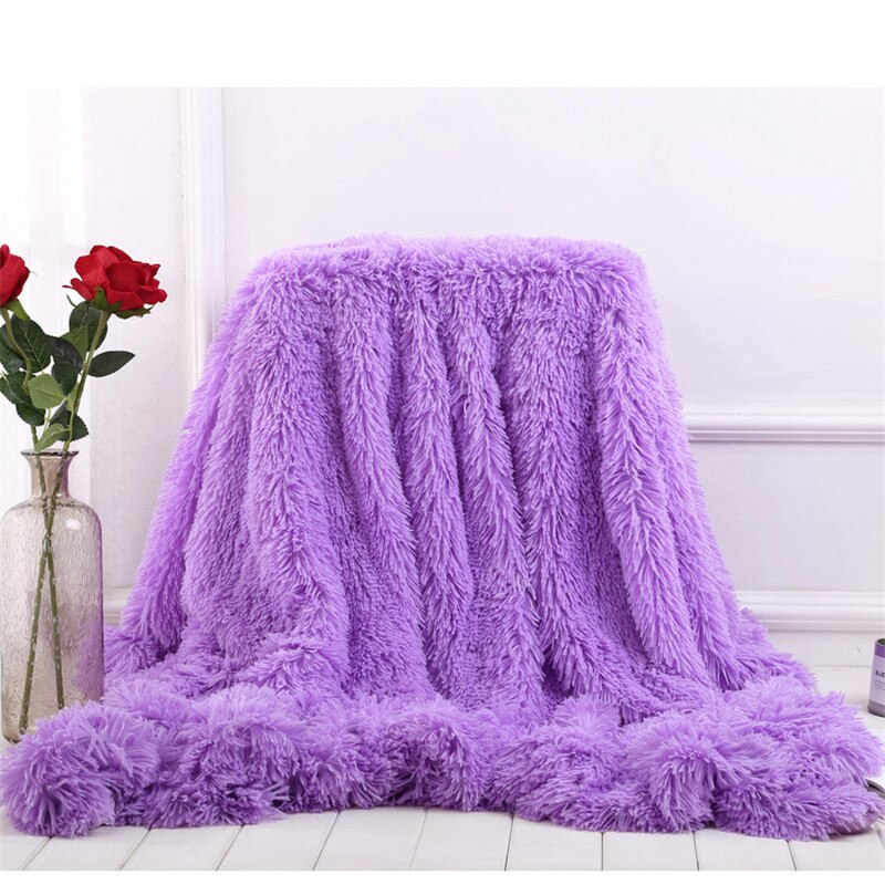 80 x 120cm 1pc blød varm fluffy shaggy seng sovesofa sengetæppe børn sikkerhedssengetøj lagen smide boligindretning behageligt tæppe: Model 19