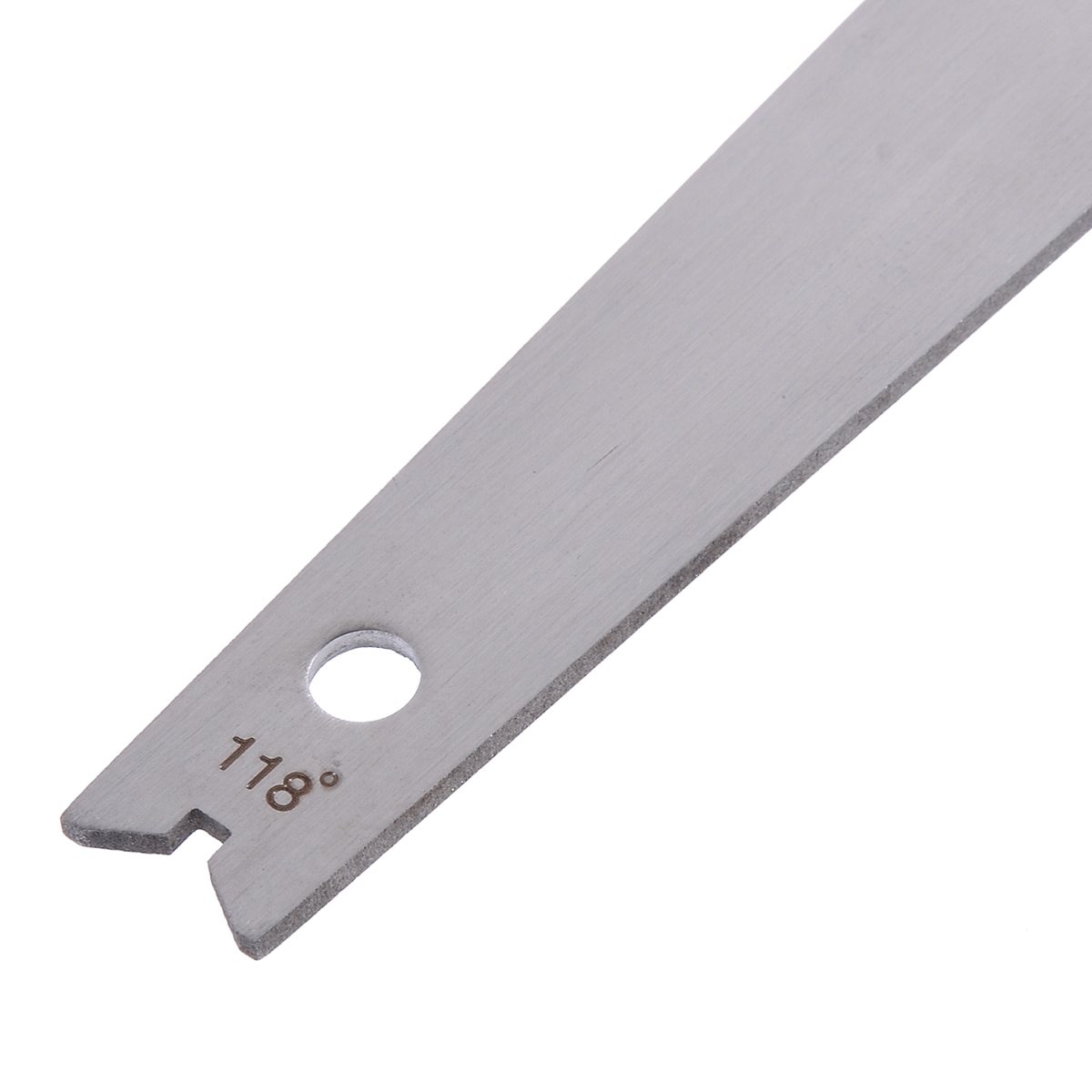 Neue Edelstahl Bohrer Winkel Messgerät 87,5X34,5X1,3mm Winkel Messgerät Rand Abmessungen messen Schärfen Werkzeug