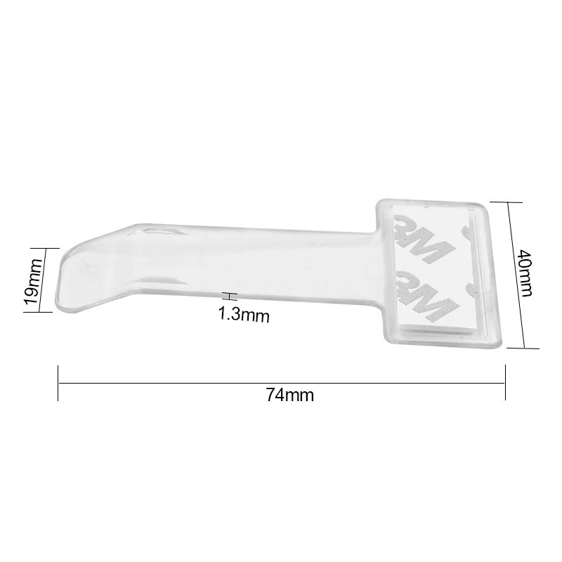 1pc Transparent Car Vehicle Parking Ticket Receipt Permit Card Holder Clip Sticker Windscreen Plastic Universal Car Accessories