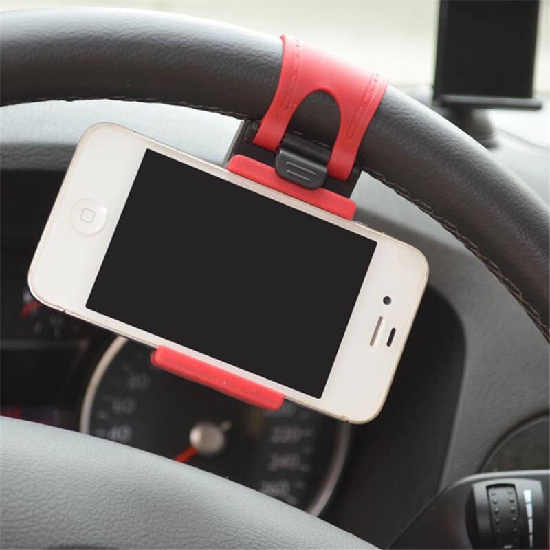 Auto stuurwiel Universal Mount Houder Staan voor Mobiele Telefoon GPS Houder auto Interieur accessorie telefoon houder auto