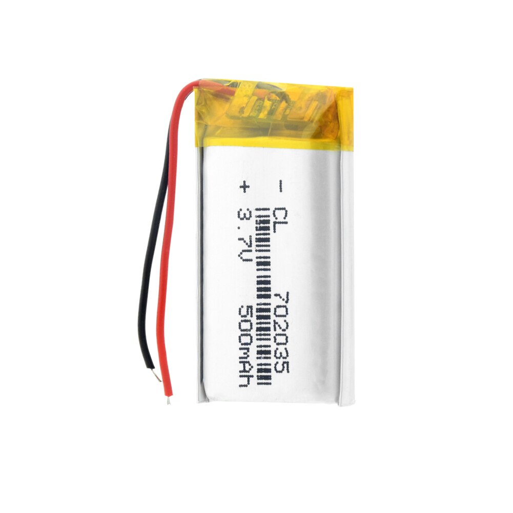 Wiederaufladbare Polymer batterie 500 mah 3,7 V 702035 smart home MP3 lautsprecher Li-Ion batterie für dvr,GPS,mp3,mp4,power bank, lautsprecher