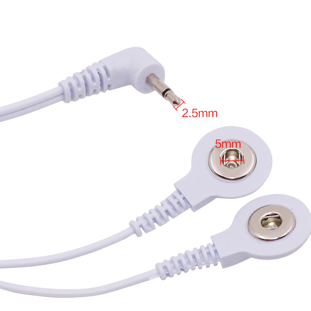 Chaussettes de Massage en Fiber d'argent, 1 paire, prévenir les rhumatismes, accessoires TENS/EMS de Stimulation des électrodes, avec câble à électrode