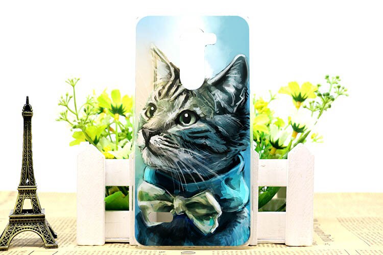 Cartoon schattige uv-print bloem uil tijger eiffeltoren hardcover hoesje voor lg ray  x190 5.5 inch hoesje op voorraad: B020
