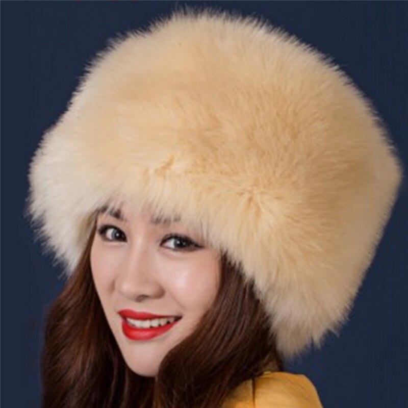 Vrouwen Hoeden Vrouwen Hoed Winter Caps Meisjes Hoeden Faux Vossenbont Cap Prinses Stijl Hoeden Warm Fur Hoofddeksels Kerst gifts001: Color8