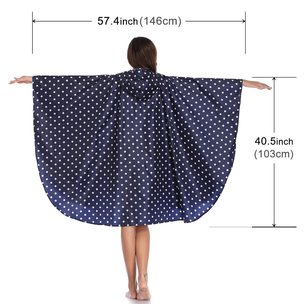 Hupullinen sadetakki poncho vedenpitävä aikuisille miehille naisille taskuilla